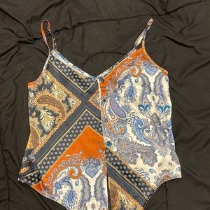 Cropped Tie Button Up